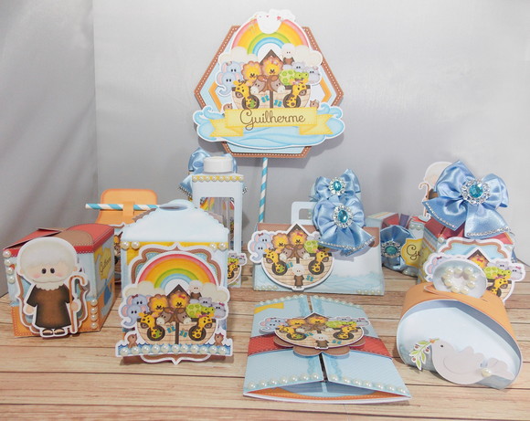 Kit 30 Lembrancinhas Arca de Noé - foto 1
