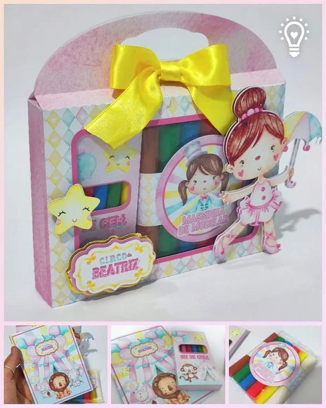 Kit Maleta Massinha Bailarina - Qualquer Tema