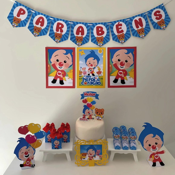 Kit Mesversário Palhaço Herói Personalizados - Só Um Bolinho