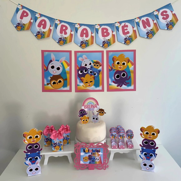 Kit Mesversário Bolofofo Personalizados - Só Um Bolinho
