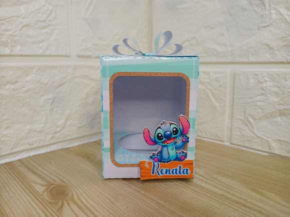 Caixa com Pote para Nutella Stitch - foto 1