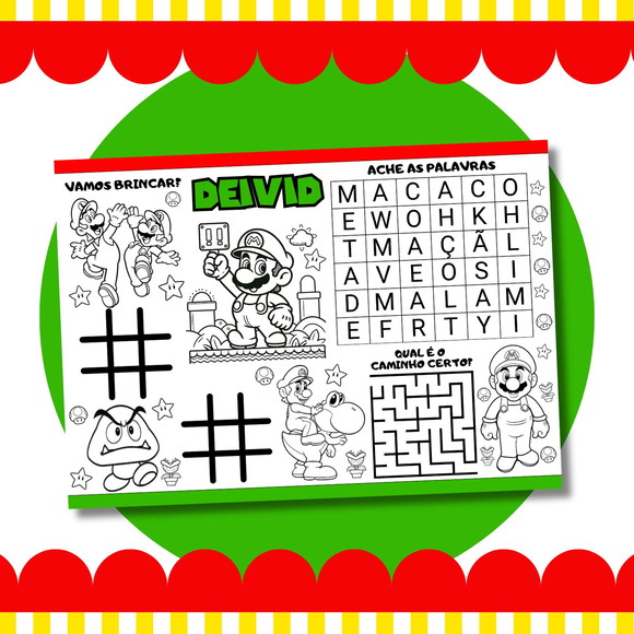 Livro Diversão Super Mario