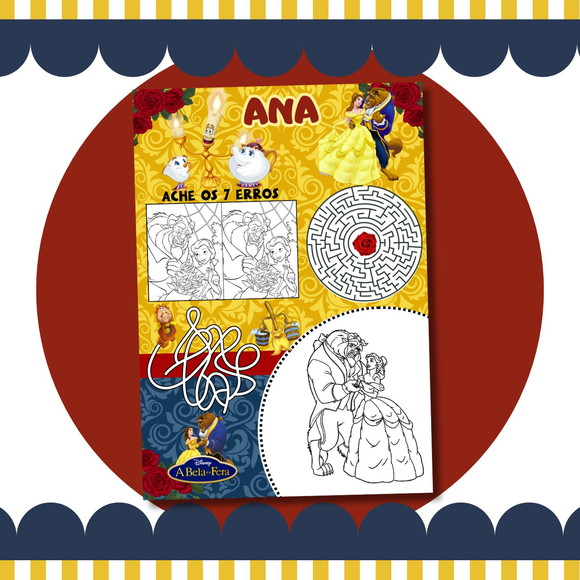 Livro Diversão a Bela e a Fera