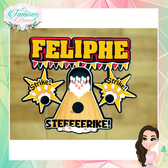 Topo de Bolo Personalizado