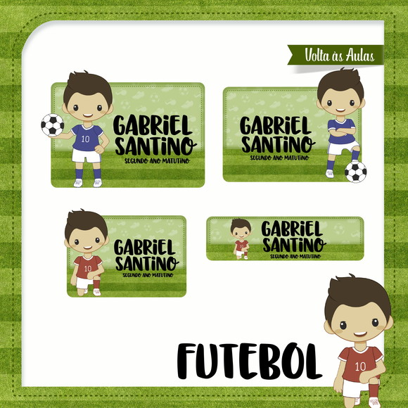 60 Etiquetas Futebol