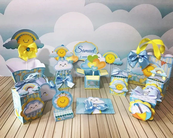 Kit 60 Lembrancinhas Chuva de Amor