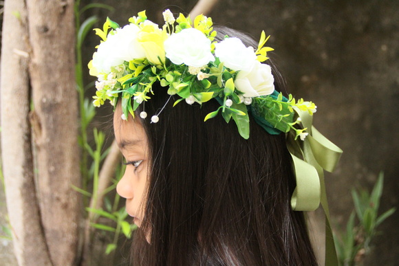 Coroa de Flores Rosas Verdes - foto 1