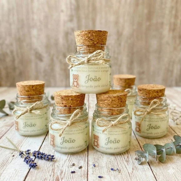 Mini Velas Aromáticas Lembrancinha Personalizada 40g - foto 1