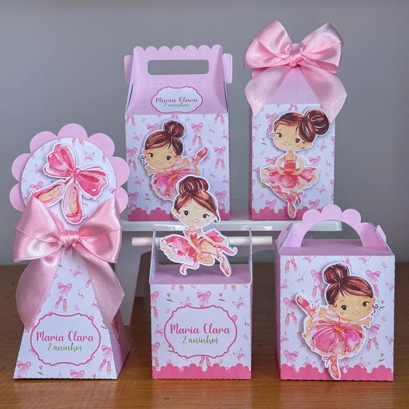 Kit Personalizados Bailarina 25 Peças Lembrancinha Aniver