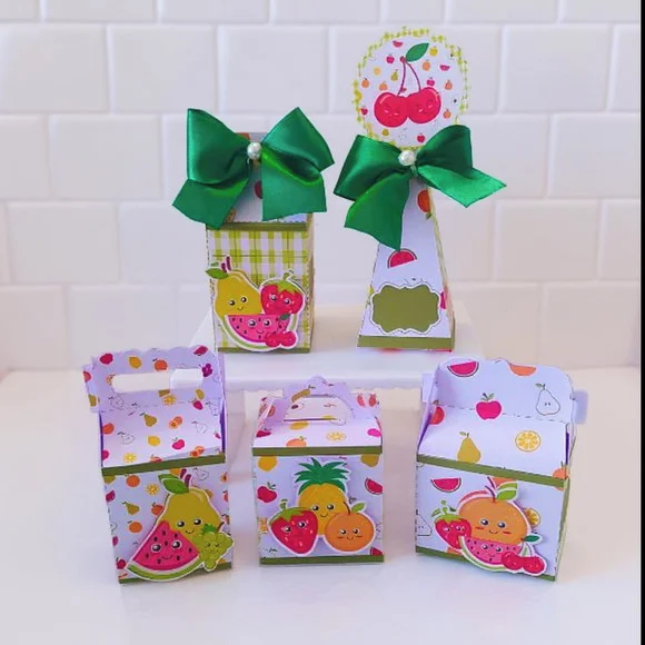 Kit Personalizados Quitandinha Frutinha 25 Peças Lembrancinh