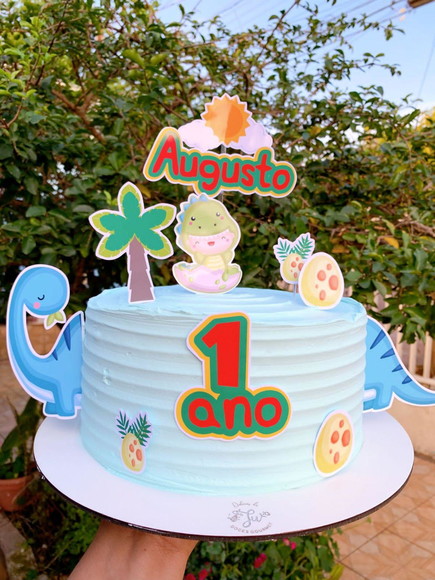 Topper de Bolo Dinobaby Dinossauro