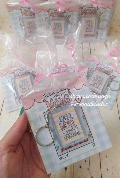 Card com Chaveiro Dia das Mães Lembrancinha Personalizada