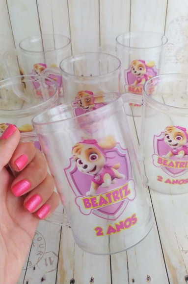 Caneca Acrilica Skye Patrulha Canina