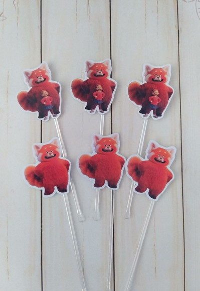 Topper para Docinhos Red Crescer É Uma Fera 30 Unid