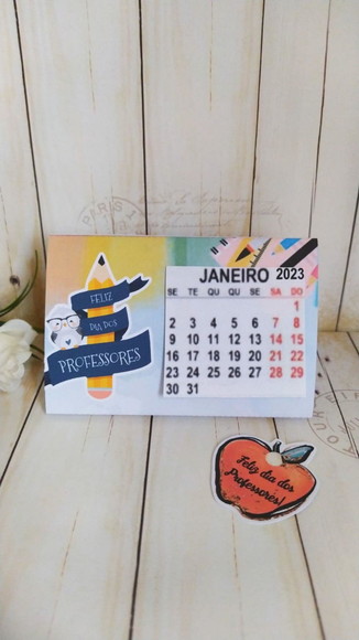 Mini Calendário de Mesa Dia dos Professores