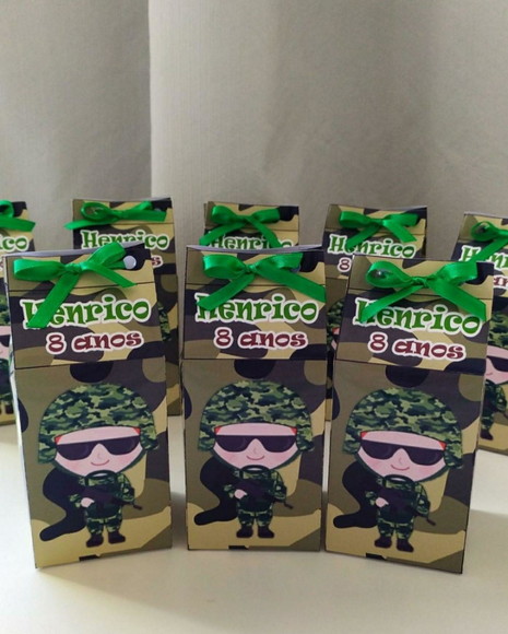 Caixa Milk Soldado Personalizado