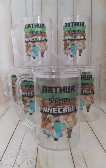 Caneca Acrilica Minecraft