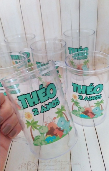Caneca Acrilica Dinossauro/dino Baby