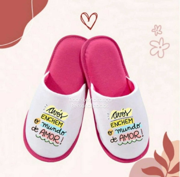 Pantufa Personalizada Dia dos Avós