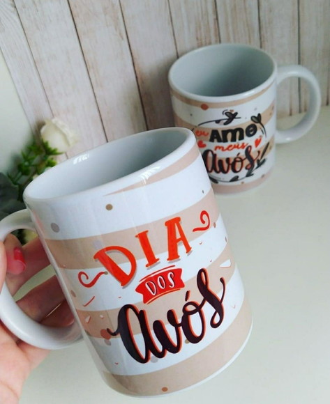 Caneca porcelana Dia dos Avós