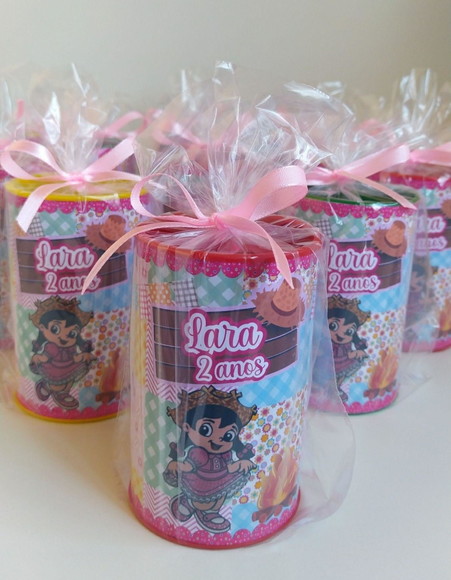 Cofrinho Festa Junina Arraiá Personalizado Embalado