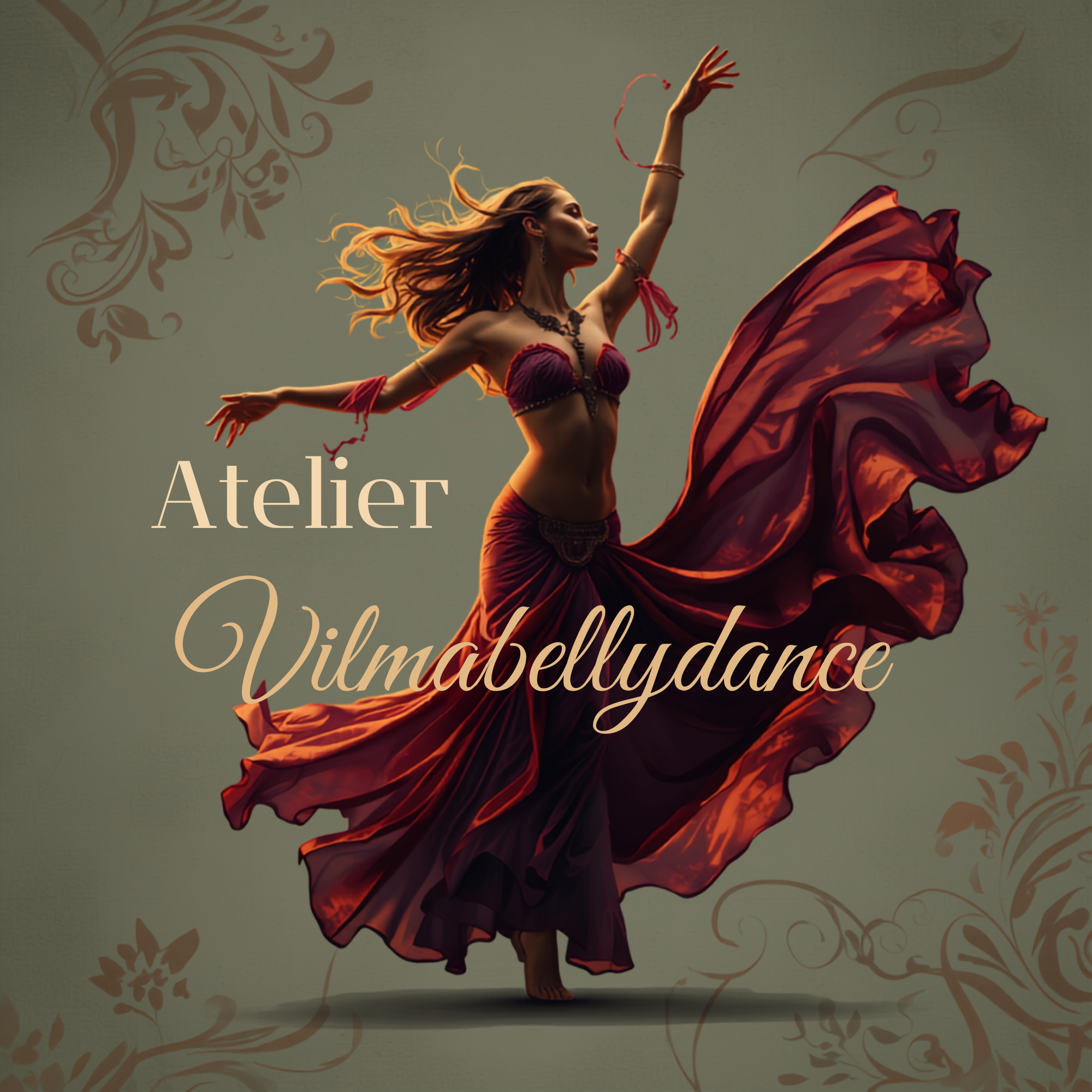 Logo de vilma costa Roupas para dança do ventre