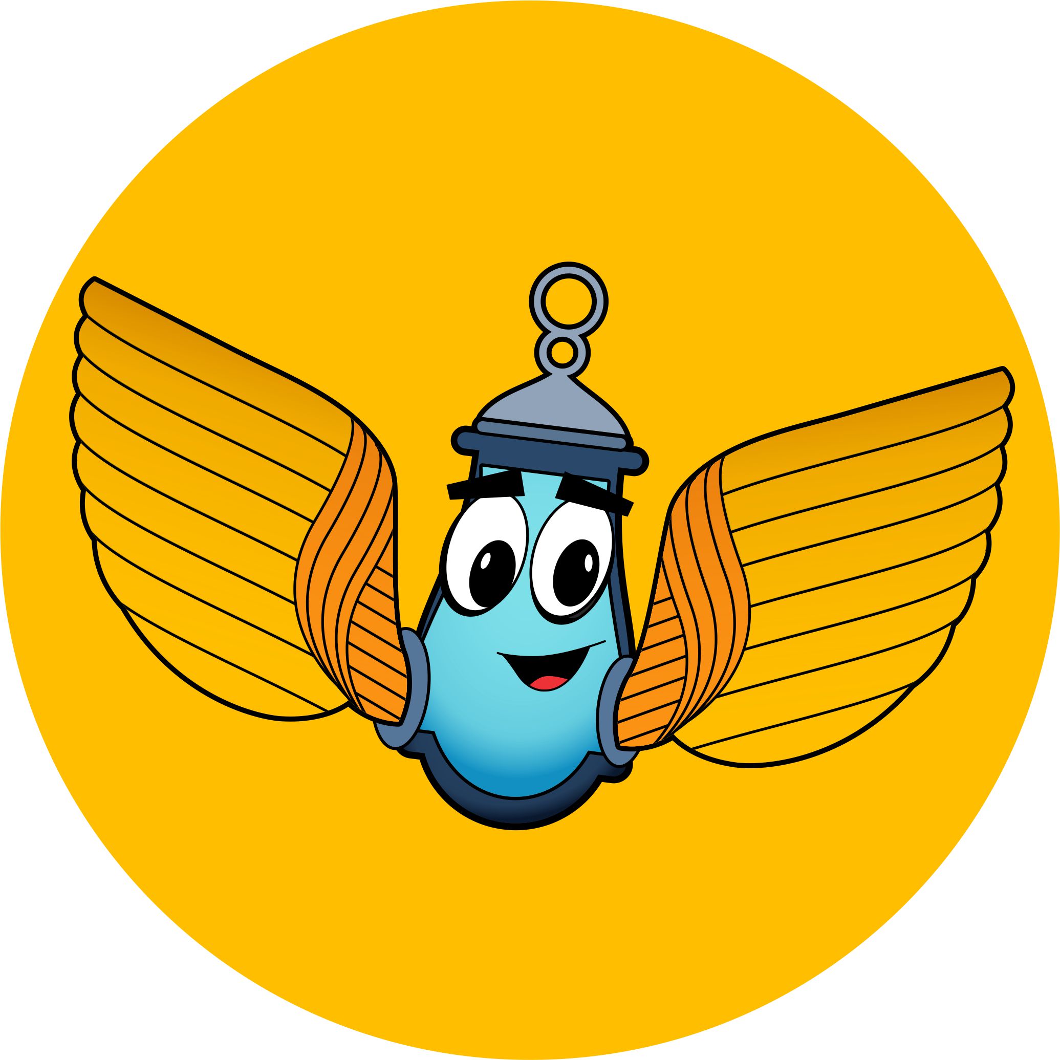 Logo de Lamparina Alada - Estúdio de Brindes Personalizados
