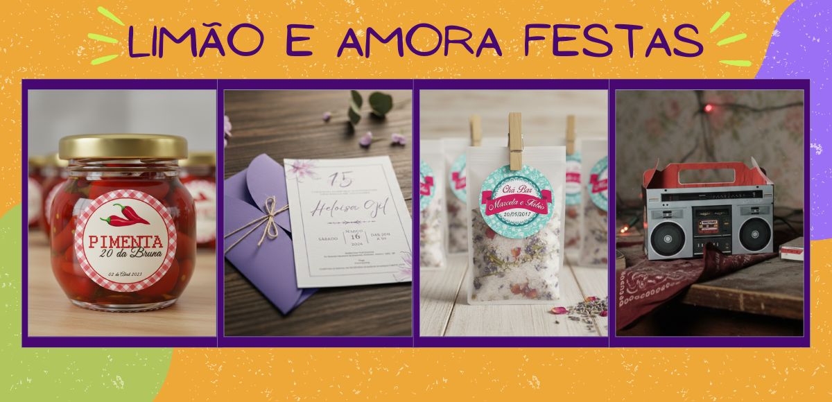 Banner Limão e Amora Festas