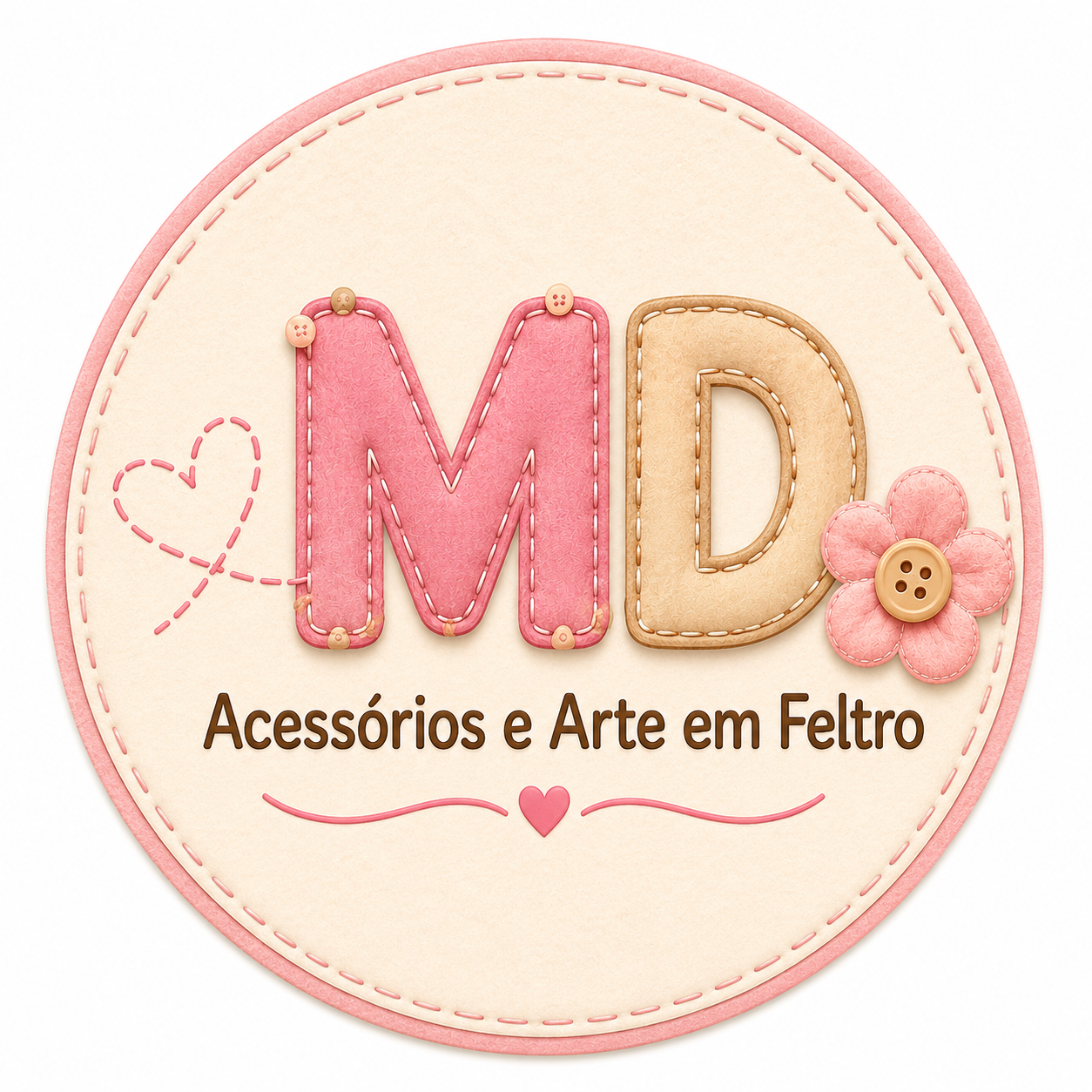 Logo de MD Acessórios e Arte em Feltro