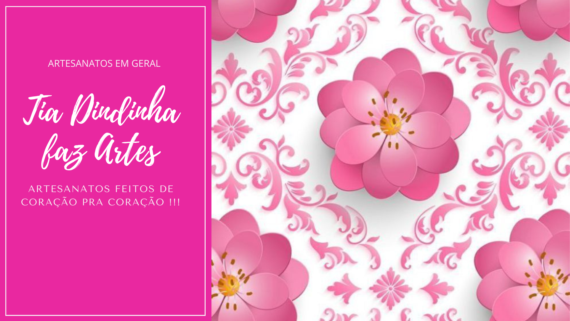 Banner Tia Dindinha faz Artes
